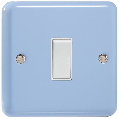 Varilight 1-Gang 10A 1- or 2-Way Rocker Switch Duck Egg Blue