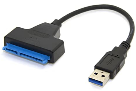 chenyang CY Câble adaptateur USB 3.0 vers SATA 22 broches pour pilote de disque dur 2,5 SSD Super vitesse 5 Gbps