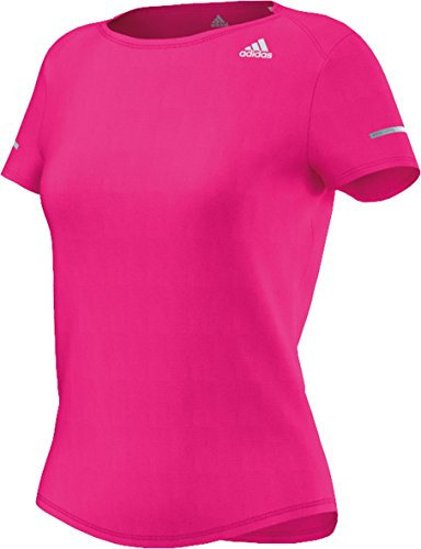 adidas Run Tee W T-Shirt Femme, Rose, FR : L (Taille Fabricant : L)