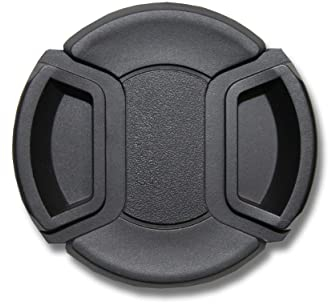 vhbw copriobiettivo 52 mm compatibile con Olympus 17-45 mm 3.5-5.6 (EZ-1745) fotocamera - plastica nero, presa interna