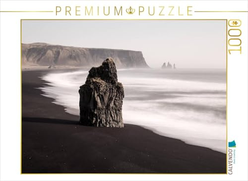 CALVENDO Puzzle Am Strand bei Vìk | 1000 Teile Lege-Größe 64 x 48 cm Foto-Puzzle für glückliche Stunden