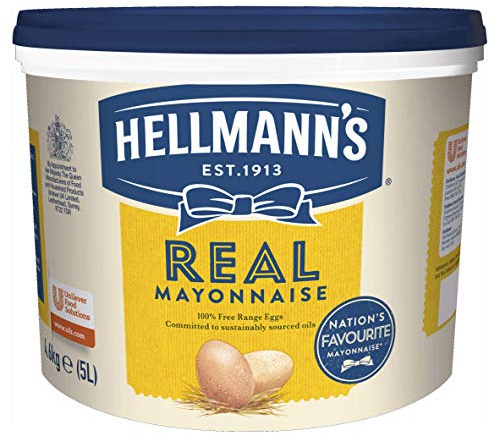Hellmann's Real Mayonnaise, 5 Litres | Catering Mayonnaise, 5 Litre Tub