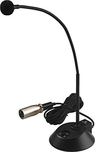 Monacor 232430 ECM-310 Elektret-Tischmikrofon, Schwarz