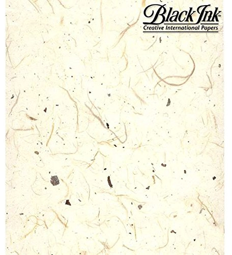 Black Ink Thai Kozo - Reispapier - Natur - 63,5 cm x 94 cm