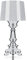 Kartell Bourgie, Tischleuchte, Dimmer, Silber