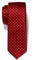 Retreez Herren Schmale Gewebte Krawatte Kleinen Punkten 5 cm - weinrot mit rosa punkten