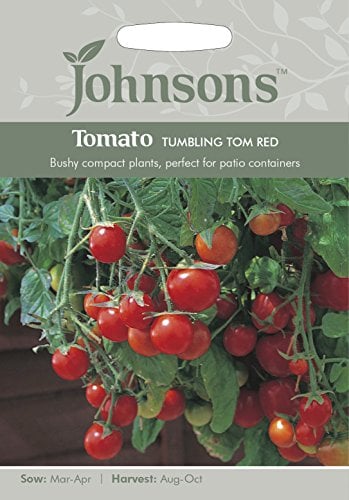 Johnsons 14643 Vegetable Seeds, Tomato Tumbling Tom Red