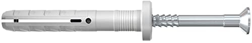 fischer - Tassello da colpire NF 5 x 30/5 mm con collo spesso e chiodo testa svasata - Scatola da 200