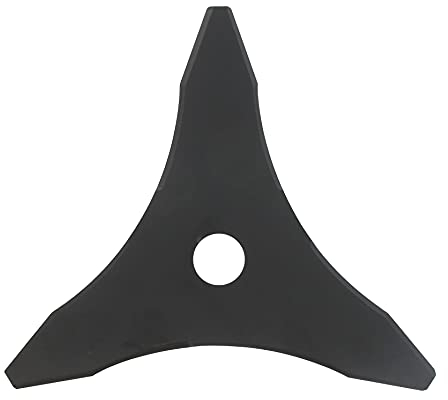 RATIOPARTS 3-Zahn Profi 255 mm 25.4 mm Legierter Stahl Klinge für Freischneider, Wildkraut, Gestrüpp und Buschwerk, Schwarz