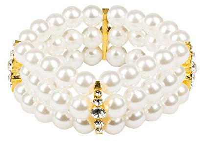 Boland 64460 - Armband mit Perlen, 1 Stück, Charleston, 20er Jahre, Flapper, Perlenkette, Modeschmuck, Armkette, Accessoire, Kostüm, Verkleidung, Karneval, Mottoparty