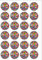 24 Precut Olympic Nation Flags of the World Edible Wafer Paper Cake Toppers Decorations - Olympics