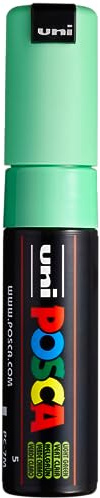 uni-ball Posca 181366 Marker Pen with Wide Conical Tip PC 7 m 4.5-5.5 mm Light Green
