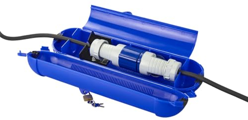ProPlus 420358 Sicherheitsbox für CEE-Stecker und Kupplung, blau