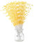 Perlenkette Deko,100 Stück 25 CM DIY Perlengirlande Perlenband Tischdeko Perlen Girlande kompatibel mit Hochzeit Brautstrauß Machen Party Dekoration,Orange,EINWEG