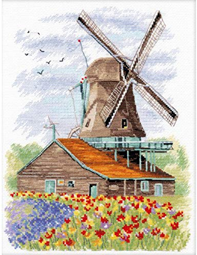 Oven Cross Stitch Kit - Dutch Windmill