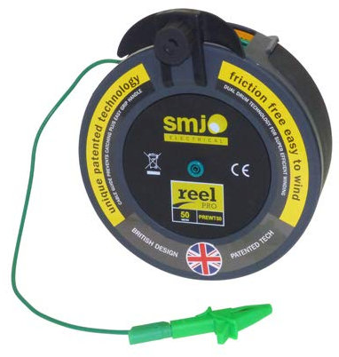 SMJ Electrical RPEWT50 50m Earth Wire Testing Cable Reel