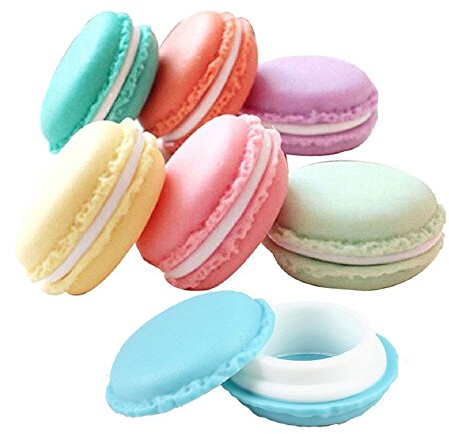 WKTRSM Macaron Doschen Aufbewahrungsbox Tragetasche Für Schmuck Medikamente Ring Ohrringe Ohrhörer Tragbare Medizin Kopfhörer Box Organizer Halter Pillenetuis (6 Stück)