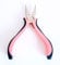 5'' Stainless Steel Pliers Tool for Nano and Micro Hair Extensions Application & Removal (3 Holes Plier) Black & Pink