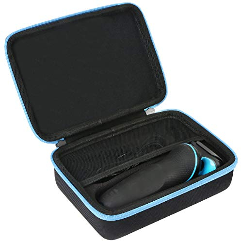 (Nur Tasche) Hart Tasche Hülle für Braun Series 5s Rasierer Herren, Elektrorasierer blau von Aenllosi