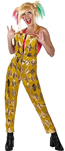 Rubies Damen Disfraz Mono Dorado Harley Quinn Birds of Prey Ad Kostüme, Multicolor, STD Halloween