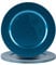 Argon Tableware 6 pièce métallique Chargeur microplaques - Fini métallique - 33cm - Bleu