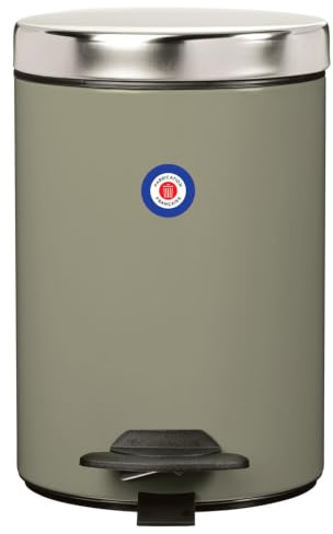ROSSIGNOL Poubelle de salle de bains, Poubelle 3L, Poubelle à pédale, Fabrication française, Seau intérieur amovible, Large pédale DUO