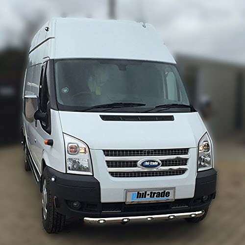 Recambo EDELSTAHL GRILL-LEISTEN CHROM passend für FORD TRANSIT 6 | BJ 2006-2013 | 2-TLG, MASSIV