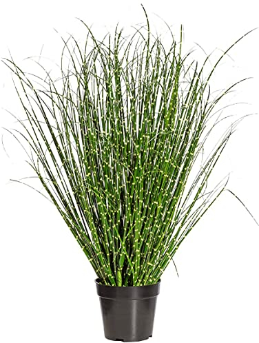 n.v. Kunstpflanze Zimmerpflanze aus künstliches Gras grün Höhe 88cm