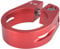 TRIWONDER Fahrrad Sattelkloben 25,4/28,6/31,8/34,9 mm, Sattelklemme Schnellspanner Sattelstütze Sattelstützenklemme für MTB und Rennrad (Rot - 31.8mm)