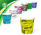 Bicchierini caffè-75ml-100Pz- carta biodegradabili-monouso- Piccoli Asporto Bevande Calde-Resistenti fino a alte temperature - rosa, giallo, verde e blu