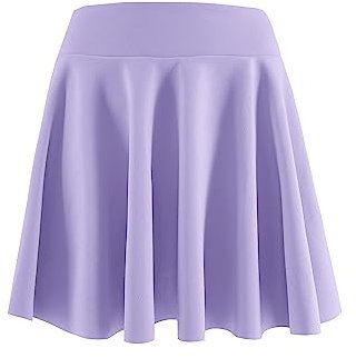 JOPHY & CO. Gonna Ragazze Bambine Plissettata Midi Versatile Vita Elastica (10 Anni, Viola Corto)