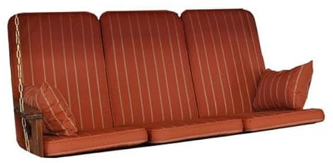 ANGERER Hollywoodschaukel Auflage Rustica Terra-Creme gestreift | passend für viele 3-Sitzer Hollywoodschaukeln, Schaukelauflage Made in Germany