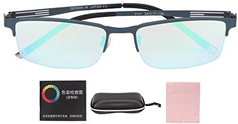 Fyearfly Rot Grün Farbenblindheit Brille Männer Frauen Dunkelblauer Rahmen Indoor Outdoor Farbenblindschwäche Brille Schwäche Sehvermögen Verbesserung
