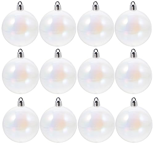 12st Perlblasenball Befüllbare Kugel-hängedekoration Bastelball Selber Machen Durchsichtige Weihnachtskugeln Aus Kunststoff Feiertags-Party-dekore Zarte Desserttisch Plastik -