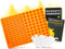 Backmatte Hundekekse Backform,Backmatten für Hundeleckerli Leckerli Backmatte für Hunde,Mini Hundeknochen und Fußabdruck Form,BPA Freie(Orange)