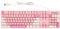 Elprico Wired Keyboard,Multimedia USB Computer Keyboard, Foldable Stands,USB Plug and Play Office Keyboard with Number Pad,Cute Gaming Keyboard for Windows XP 7 8 10 11 OS X (Pink)