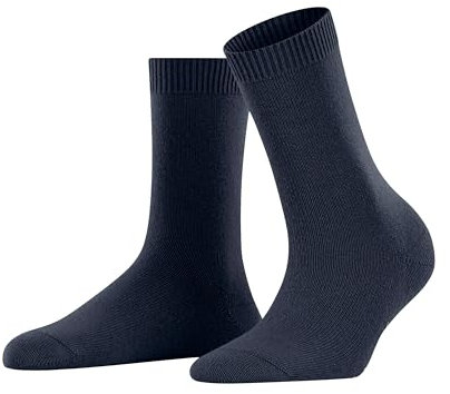 FALKE Women's Cosy Wool W So Viscose Cashmere Plain 1 Pair Socks, Blue Space 6116, 2.5-5
