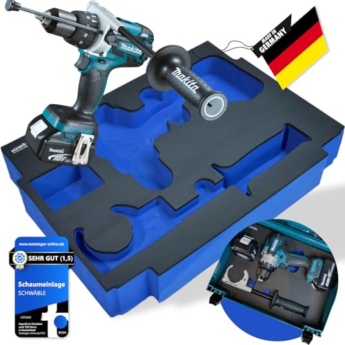 SCHWÄBLE® Schaumeinlage Schaumstoffeinlage für Makita Bohrschrauber DDF486