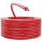 deleyCON 100m Cable Solar 6mm² - Cable Fotovoltaico para Sistemas FV - Resistente a Los Rayos UV Libre de Halógenos para 1kV CA 1,5kV CC - para Instalación Fija y Contactos de Enchufe FV - Rojo