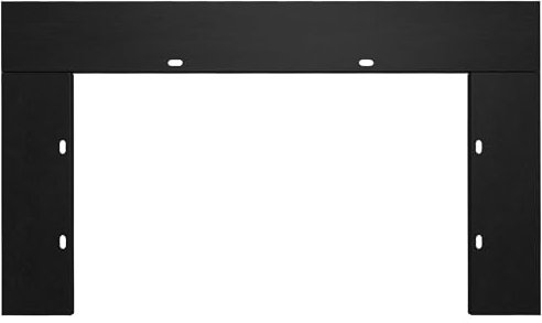 Kit de molduras de 124.2 cm de ancho x 81.6 cm de alto, diseñado para inserto de chimenea eléctrica de 101.6 cm de ancho, color negro