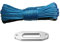 Abschleppseile 6mm * 15m Synthetisches Seil 4000LBs Aluminium Hawse Fairlead, Off Road Seil, Kevlar Winch-Kabel, Plasma-Seil(Blu)