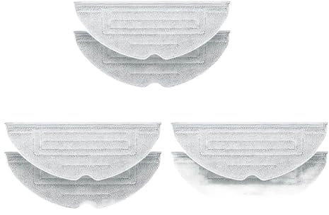 reemplazos Repuesto de paño de mopa for Ro-borock S7 S7 MaxV S7 MaxV Plus S7 MaxV Ultra S8 S8+ S7 Max Ultra piezas de limpiador(6Pcs)