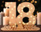 Giftota 2025 Livre d'or en Bois pour Femmes et Hommes - Numéro 18 Cadeau en Argent - Cadeau de 18e Anniversaire avec LED Lumières - 18e Décorations en Bois - Panneau de Bois - Cadeau Personnalisable
