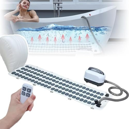 hocvseo Home Surfing Massage-Badematte, Körperschaumbadmaschine, 6-Stufen-Einstellung, Ganzkörpermassage-Spa-Maschine, Zum Lösen Verspannter Muskeln