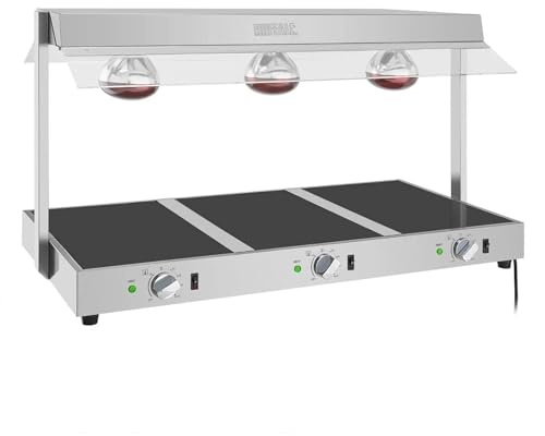 Buffalo HT761 Stainless Steel Food Warmer with Gantry, 3 x GN 1/1