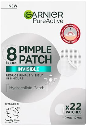 Garnier Pure Active Pimple Patch – Onzichtbare Pimple Patch – Vermindert Puistjes Zichtbaar – 22 Patches