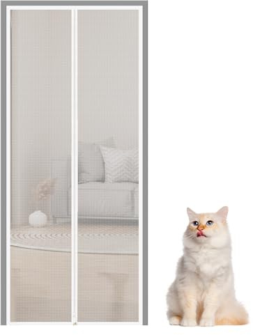 Ruwshuuk Zanzariere per Gatti,Maglia Resistente Antigatto per Porte | Maglia Montata Con Adesivo, Barriera Rinforzata Per Uso In Cucina, Camera Da Letto, Magazzino, Corridoio, Appartamento, Patio E