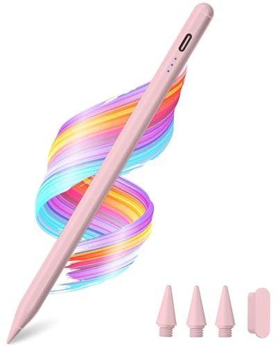Stylus Pen for Apple iPad A16/11th 2025-2018 iPad Pencil A16/11/10/9/8/7/6, Air 27.9 cm/33.0 cm M3/M2/5th-3rd,Pro 33.0 cm/32.8 cm/27.9 cm/M5/M4, Mini A1. 17 Pro/6 5. Stylus Palm Rejection