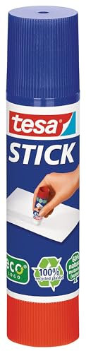 Tesa Colla Stick Promo - Colla Attacca e Stacca per Carta e Cartone - senza Solventi Ed Ecologica - 1 x 10 g