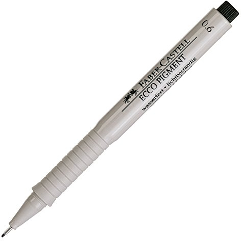 Faber-Castell 166699 - Tintenschreiber Ecco Pigment 0,6 mm, schwarz